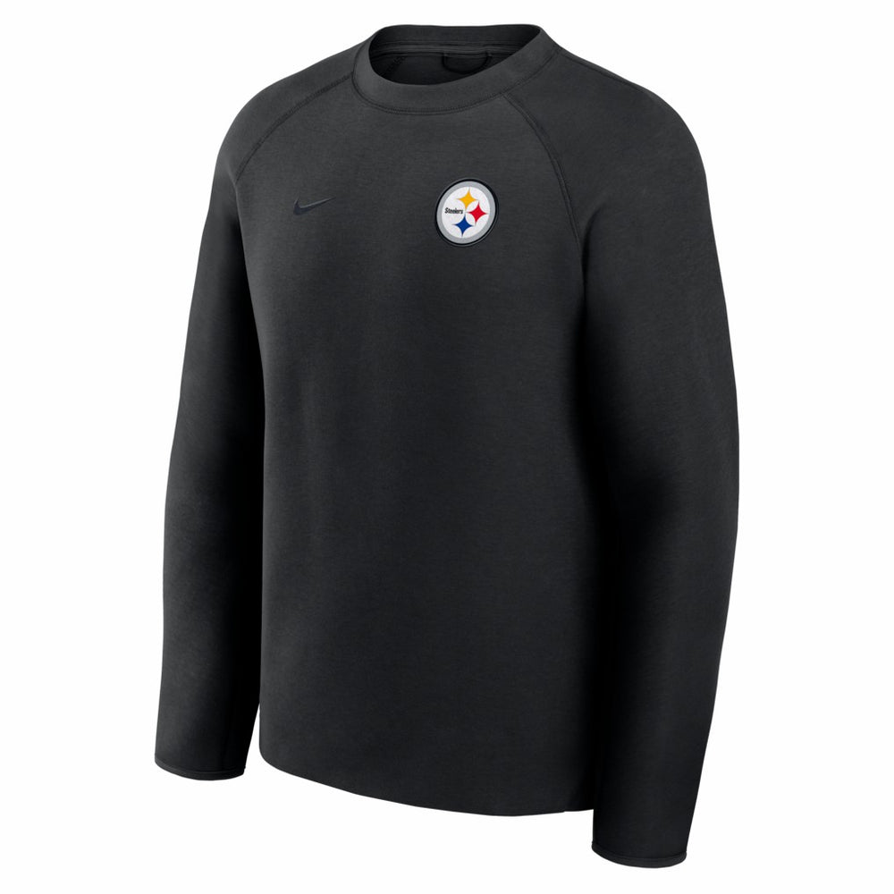 Pittsburgh Steelers Tech Fleece Raglan Sweatshirt Black - Nike