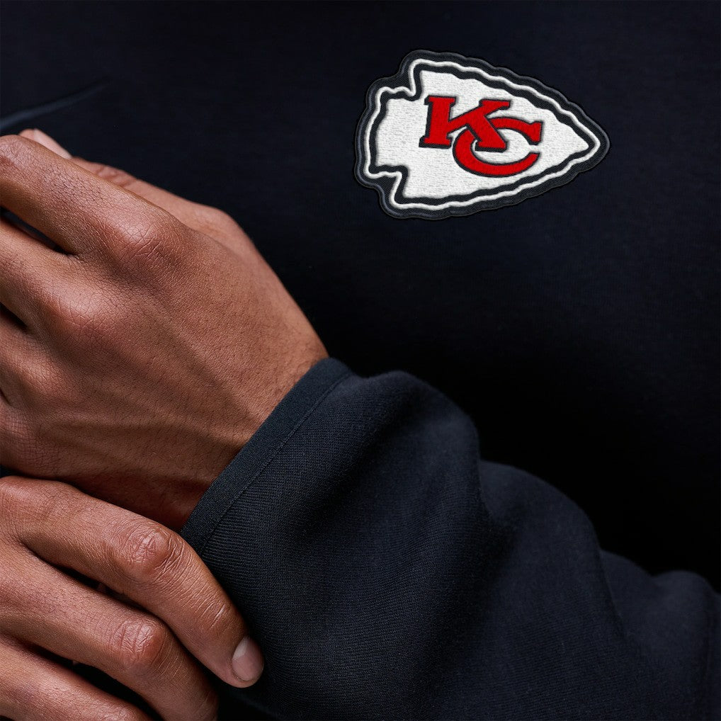 Kansas City Chiefs Tech Fleece Raglan Sweatshirt Black - Nike
