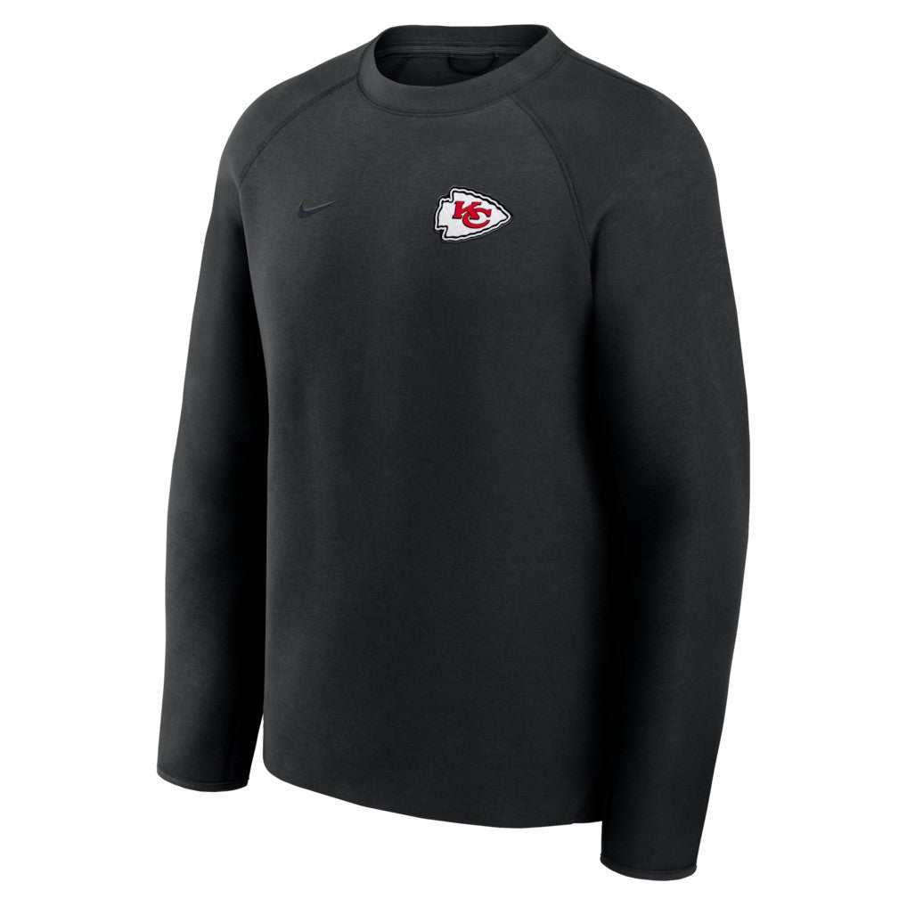 Kansas City Chiefs Tech Fleece Raglan Sweatshirt Black - Nike