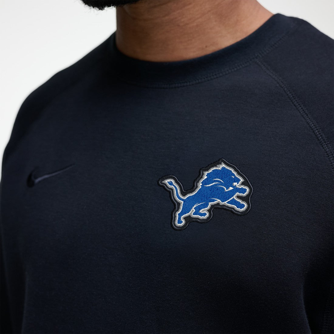 Detroit Lions Tech Fleece Raglan Sweatshirt Black - Nike