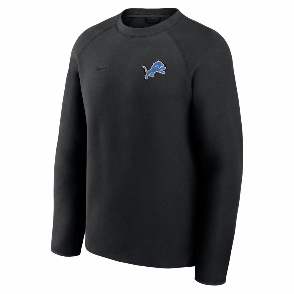 Detroit Lions Tech Fleece Raglan Sweatshirt Black - Nike