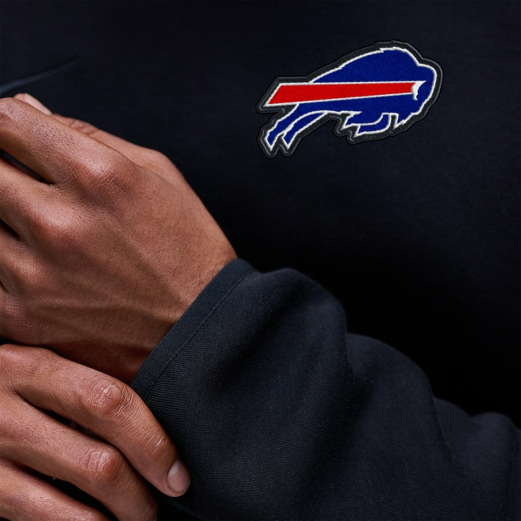 Buffalo Bills Tech Fleece Raglan Sweatshirt Black - Nike