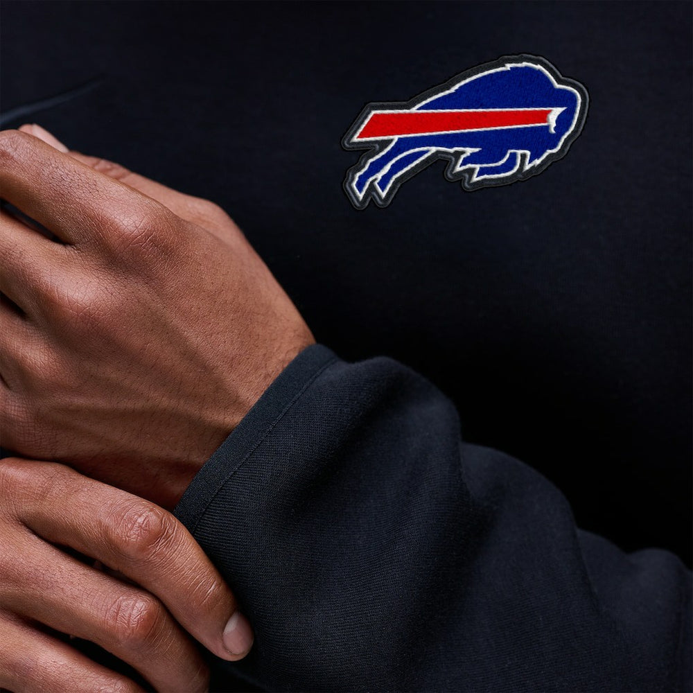 Buffalo Bills Tech Fleece Raglan Sweatshirt Black - Nike