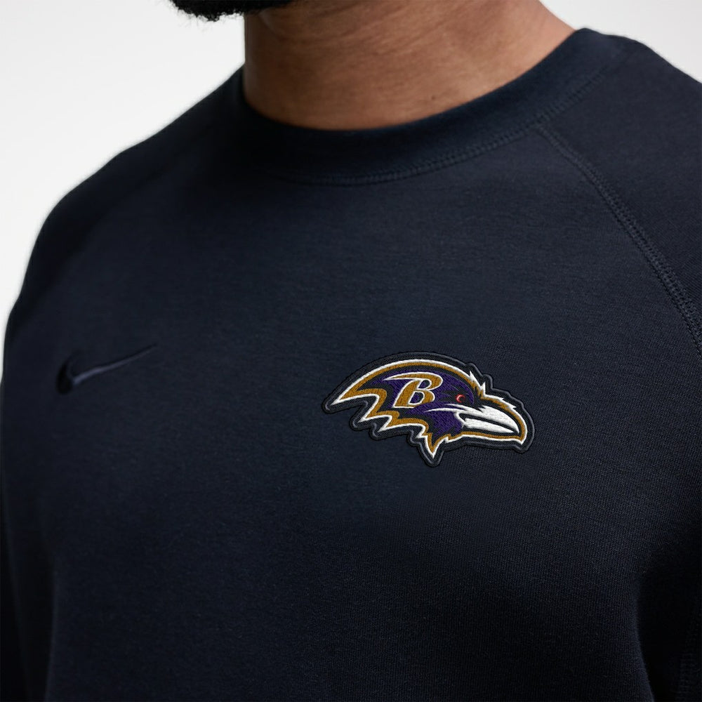Baltimore Ravens Tech Fleece Raglan Sweatshirt Black - Nike