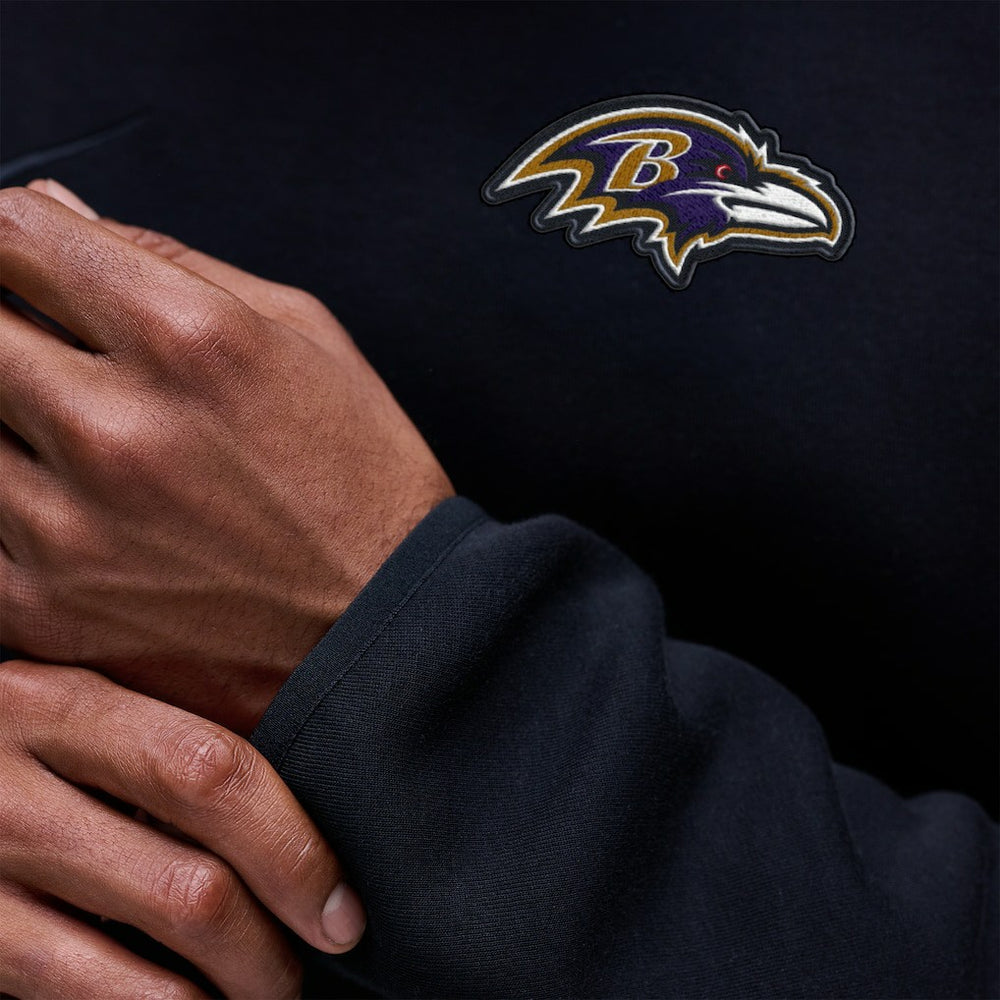 Baltimore Ravens Tech Fleece Raglan Sweatshirt Black - Nike