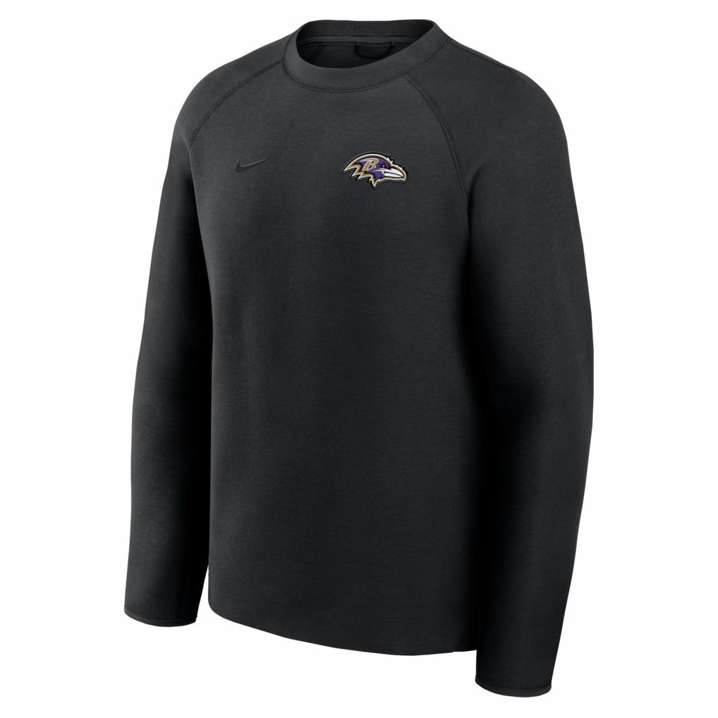 Baltimore Ravens Tech Fleece Raglan Sweatshirt Black - Nike