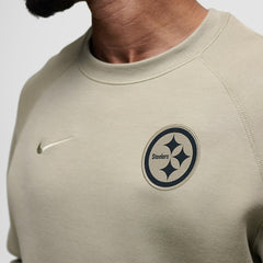Pittsburgh Steelers Tech Fleece Raglan Sweatshirt Olive - Nike
