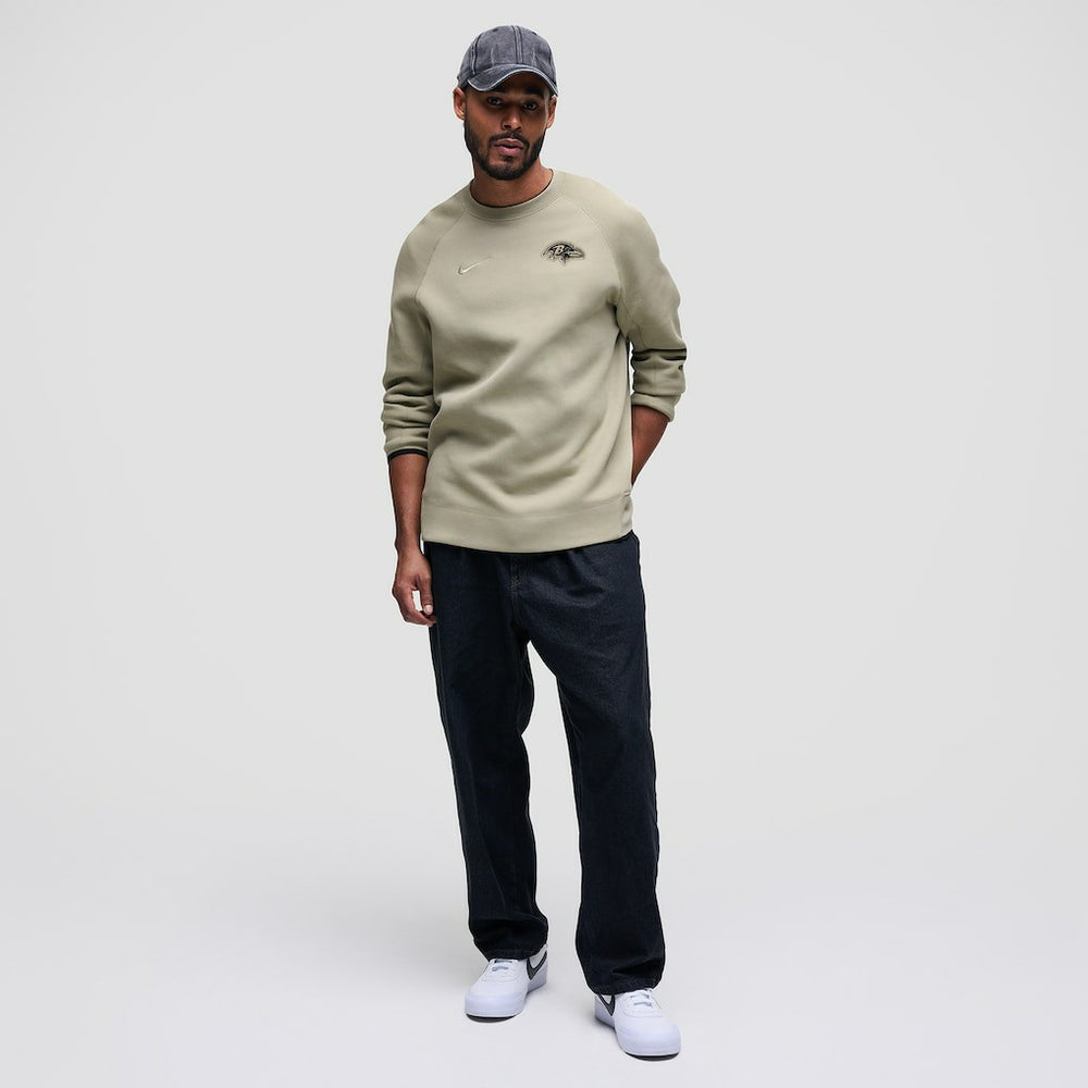 Baltimore Ravens Tech Fleece Raglan Sweatshirt Olive - Nike