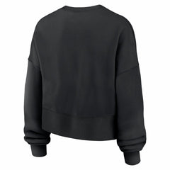 New England Patriots Women's Oversized High Hip Legacy Arch Phoenix Fleece Sweatshirt Black - Nike