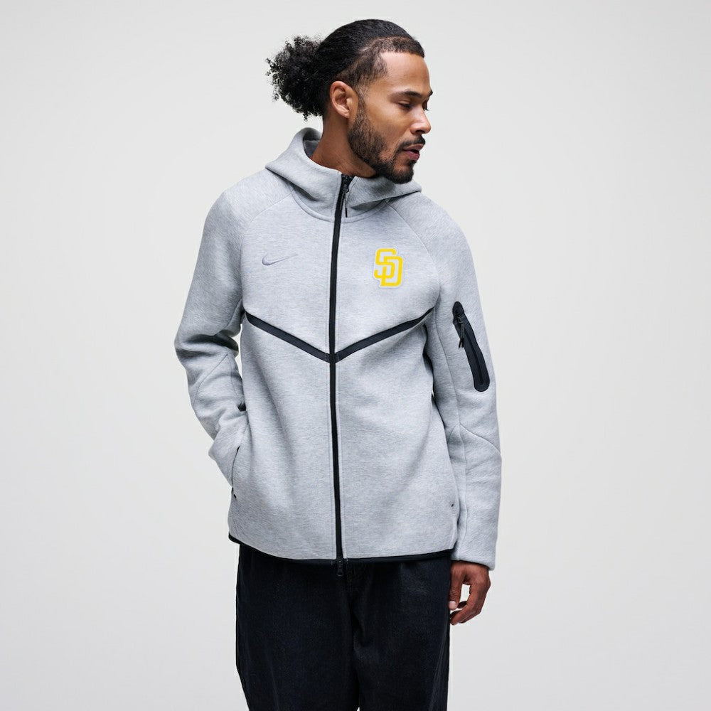 San Diego Padres Nike Tech Fleece Raglan Full-Zip Windrunner Hoodie Lifestyle