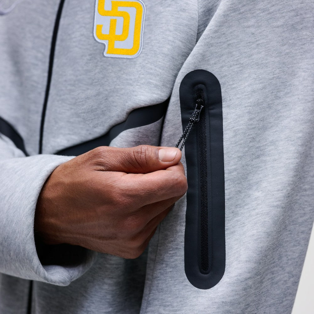 San Diego Padres Nike Tech Fleece Raglan Full-Zip Windrunner Hoodie Lifestyle