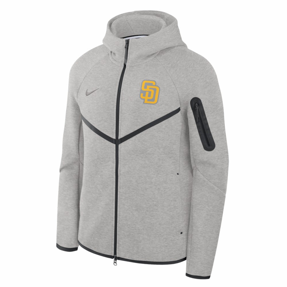 San Diego Padres Nike Tech Fleece Raglan Full-Zip Windrunner Hoodie Lifestyle