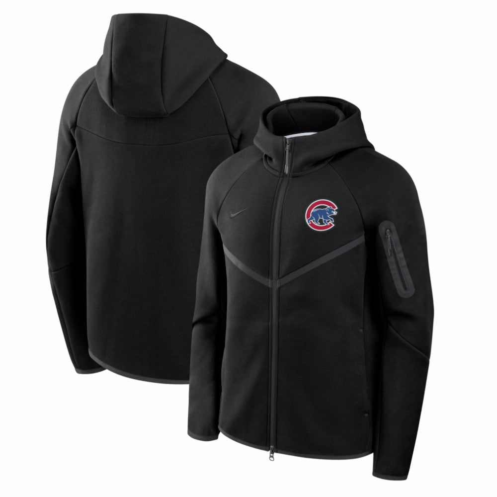 Chicago Cubs Nike Tech Fleece Raglan Full-Zip Windrunner Hoodie discount