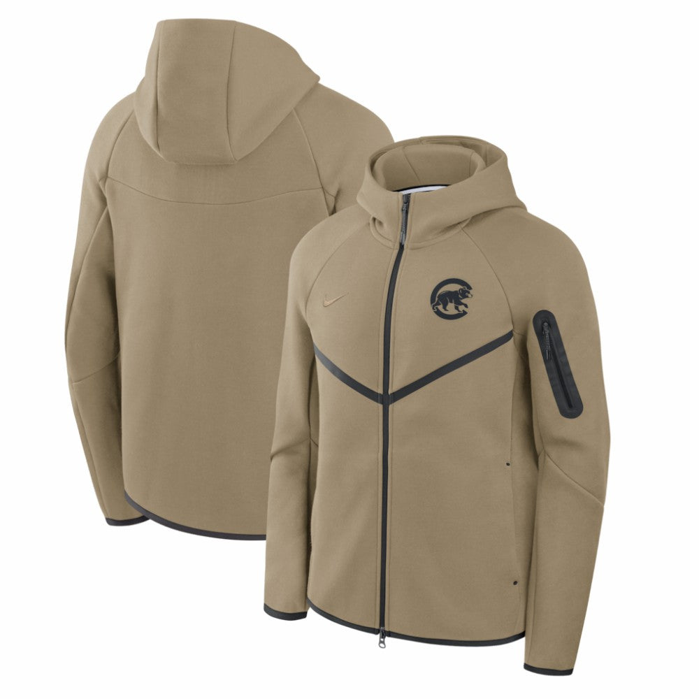 Chicago Cubs Nike Tech Fleece Raglan Full-Zip Windrunner Hoodie Online