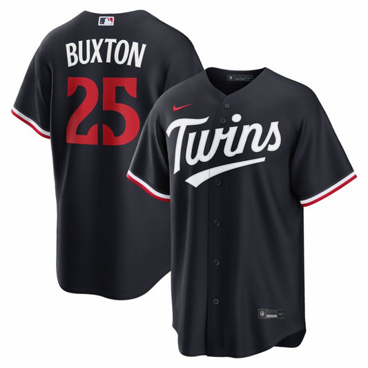 Byron Buxton Minnesota Twins Nike Alternate Replica Jersey - Navy | MLB Jerseys