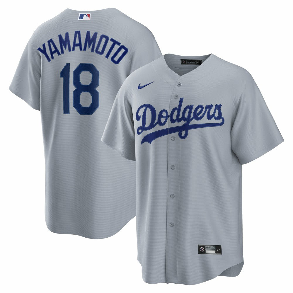 Yoshinobu Yamamoto Los Angeles Dodgers Nike Road Replica Jersey Lifestyle