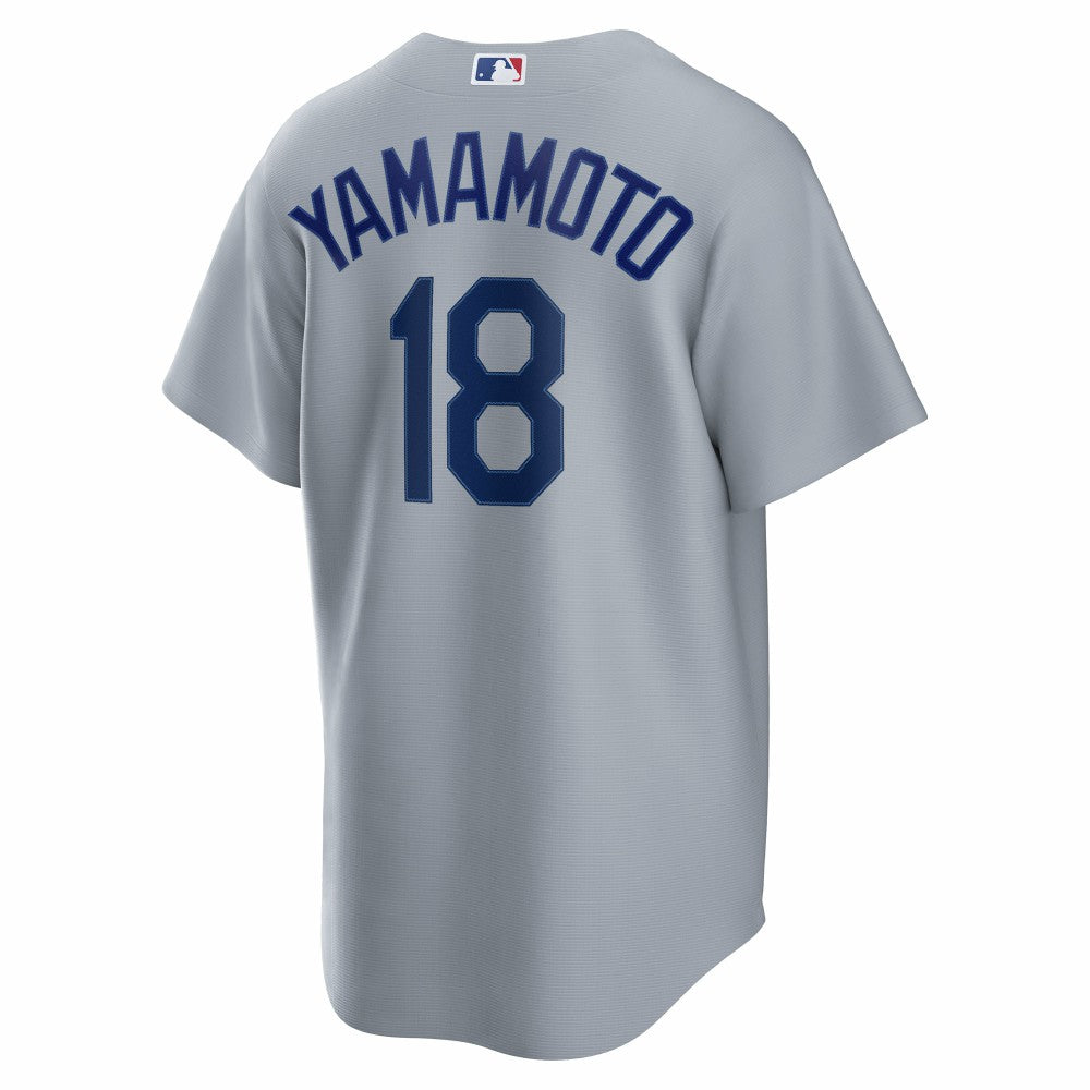 Yoshinobu Yamamoto Los Angeles Dodgers Nike Road Replica Jersey - Gray | MLB Jerseys