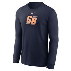 Green Bay Packers Essential Long-Sleeve T-Shirt Navy - Nike