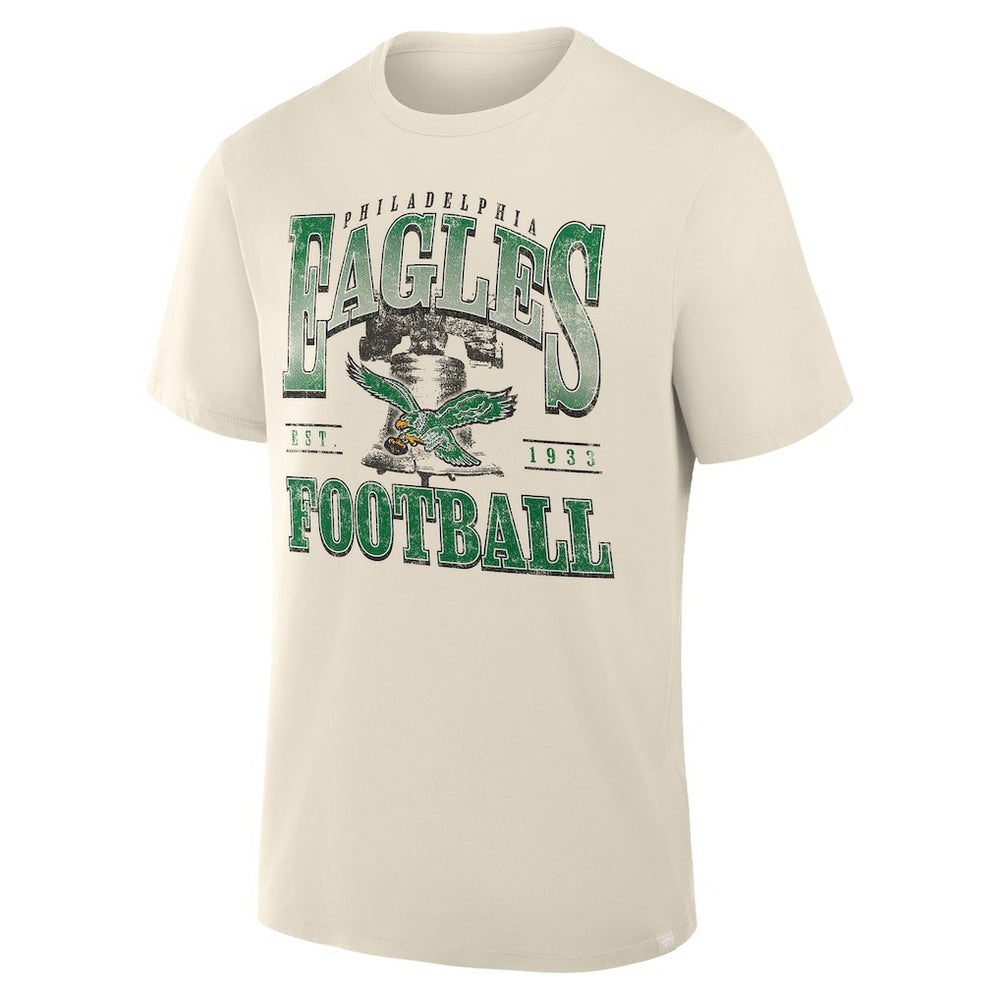 Philadelphia Eagles Team Archives T-Shirt Cream - Fanatics