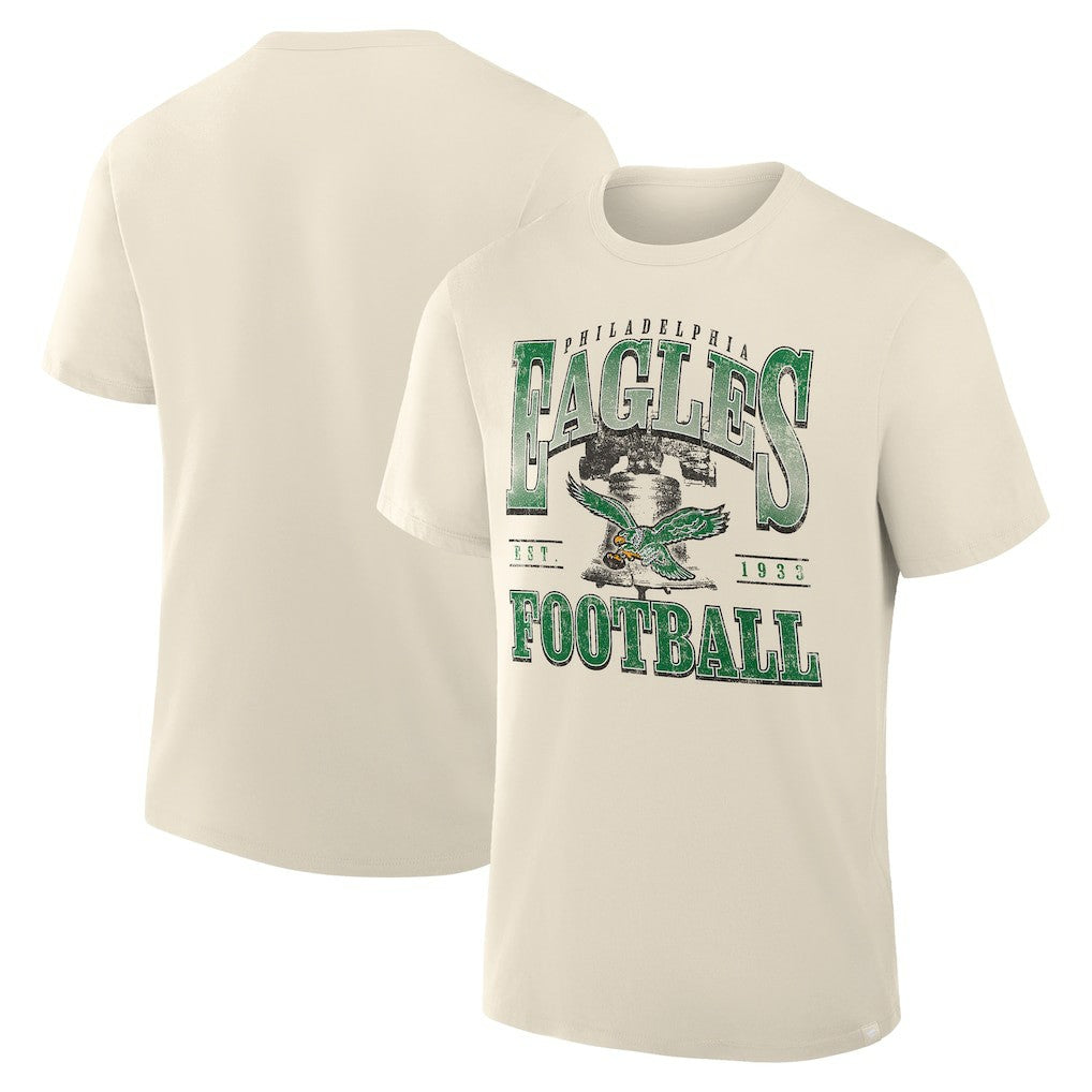Philadelphia Eagles Team Archives T-Shirt Cream - Fanatics