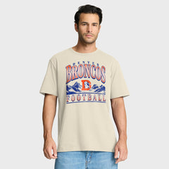 Denver Broncos Team Archives T-Shirt Cream - Fanatics