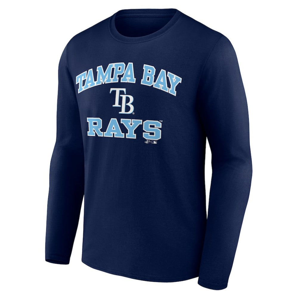 Tampa Bay Rays Logo Athletic Heart & Soul Long Sleeve T-Shirt Clearance