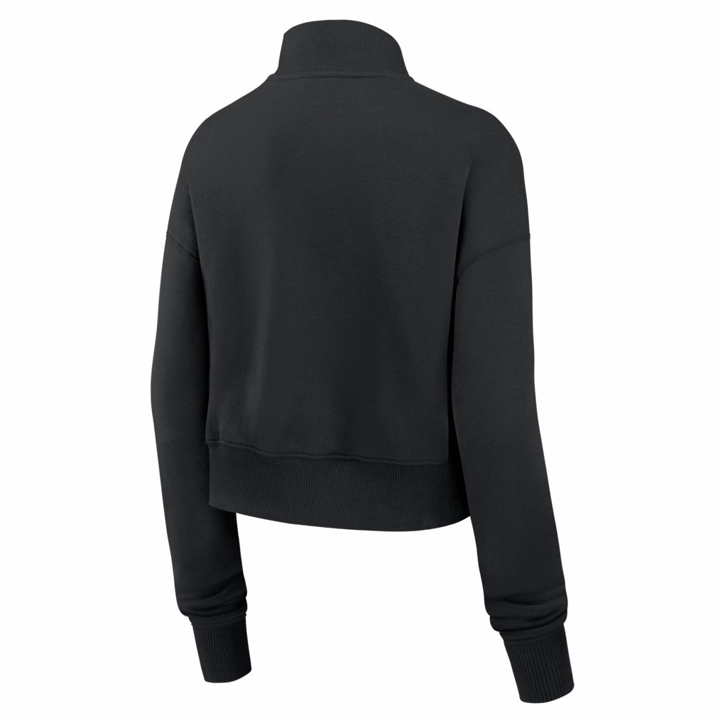 Chicago Bears Women's Legacy Phoenix Fleece Cropped Half-Zip Sweatshirt Black - Nike
