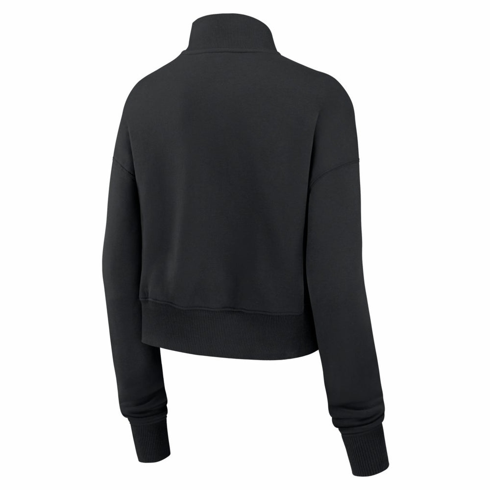 Denver Broncos Women's Legacy Phoenix Fleece Cropped Half-Zip Sweatshirt Black - Nike
