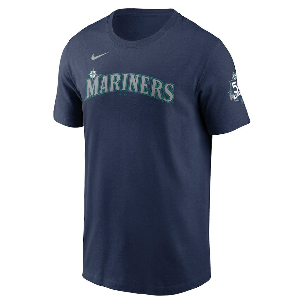 Cal Raleigh Seattle Mariners Nike 50th Season Name & Number T-Shirt Lifestyle