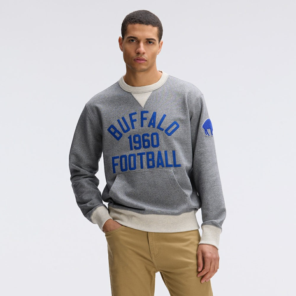 Buffalo Bills IconicFleece Pocket Sweatshirt Athletic Heather Gray - Fanatics