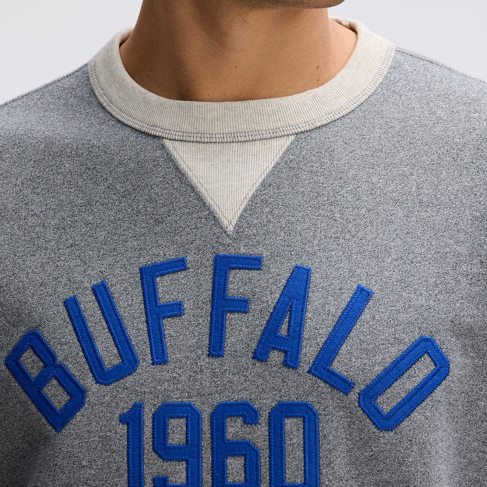 Buffalo Bills IconicFleece Pocket Sweatshirt Athletic Heather Gray - Fanatics