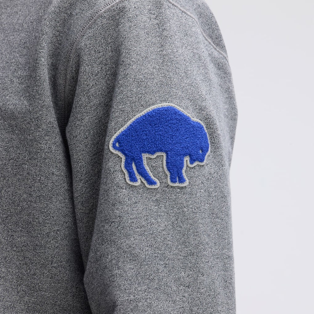 Buffalo Bills IconicFleece Pocket Sweatshirt Athletic Heather Gray - Fanatics