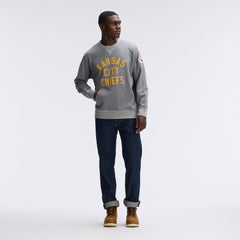 Kansas City Chiefs IconicFleece Pocket Sweatshirt Athletic Heather Gray - Fanatics