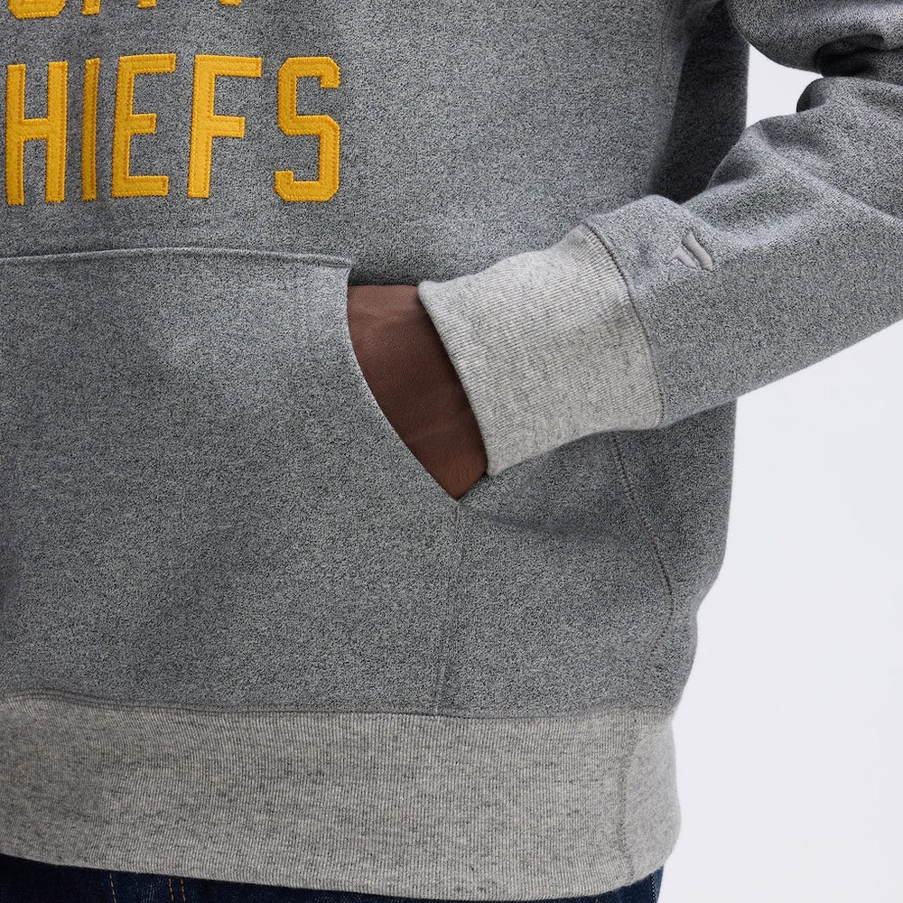 Kansas City Chiefs IconicFleece Pocket Sweatshirt Athletic Heather Gray - Fanatics