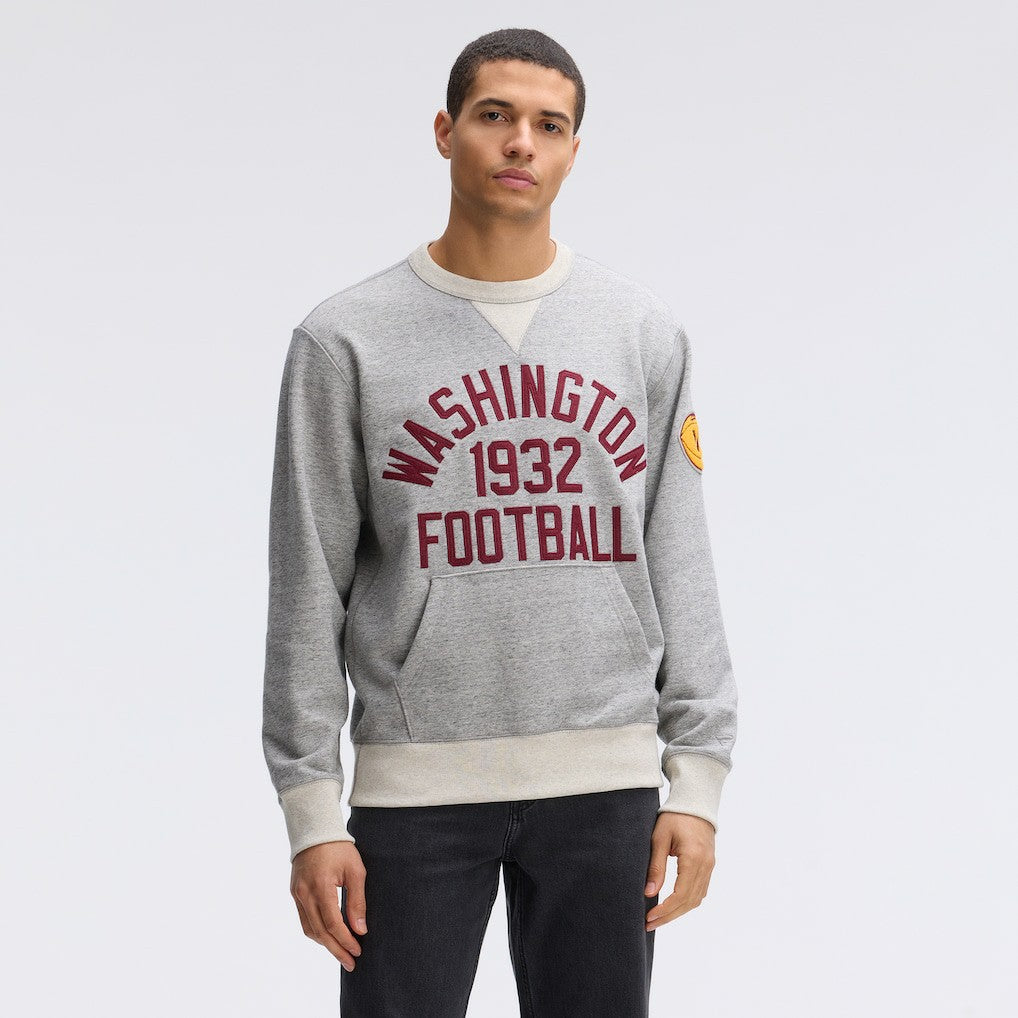 Washington Commanders IconicFleece Pocket Sweatshirt Heather Gray - Fanatics