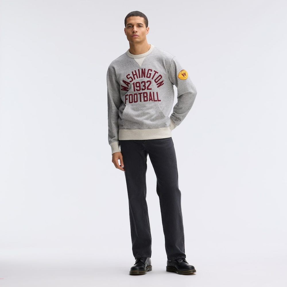 Washington Commanders IconicFleece Pocket Sweatshirt Heather Gray - Fanatics