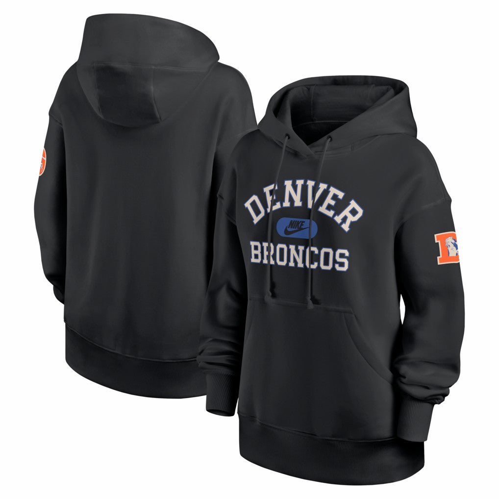Denver Broncos Women's Oversized Legacy Phoenix Hoodie Black - Nike