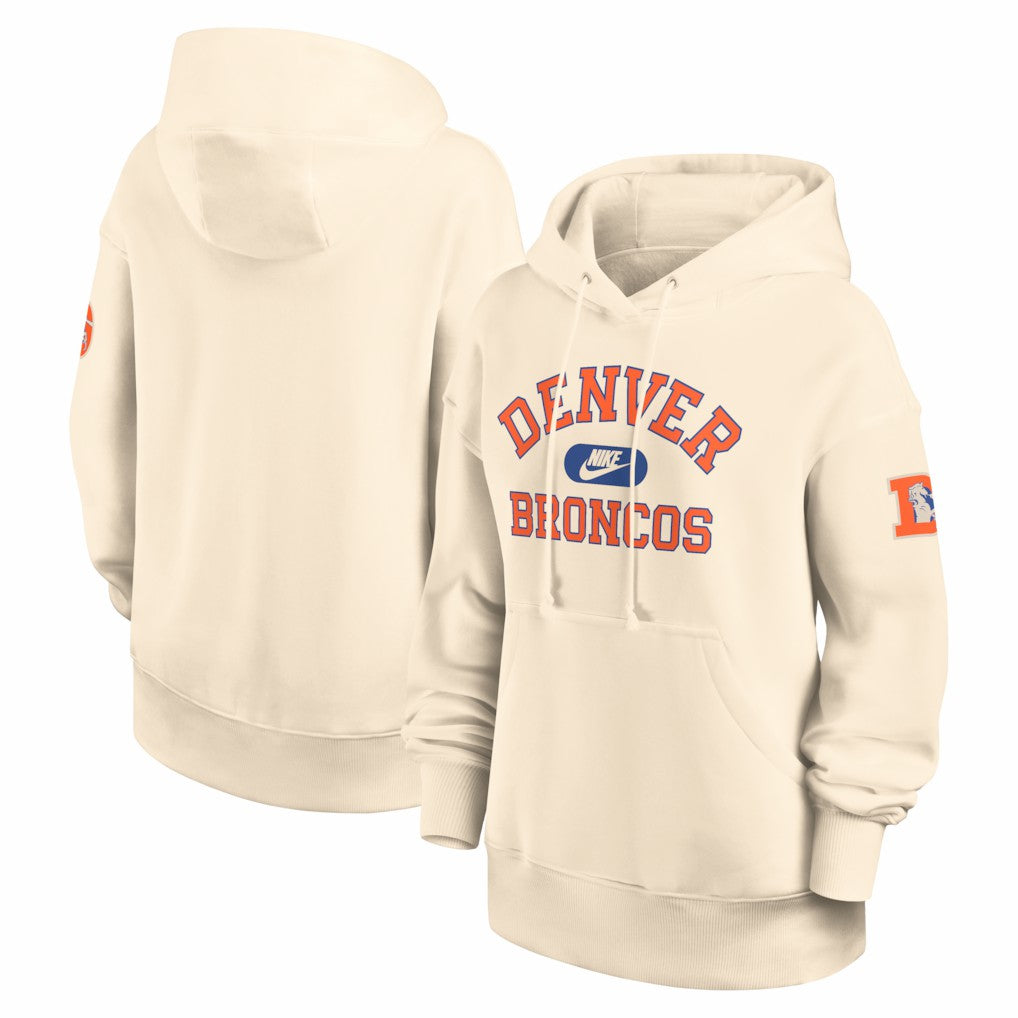 Denver Broncos Women's Oversized Legacy Phoenix Hoodie Natural - Nike