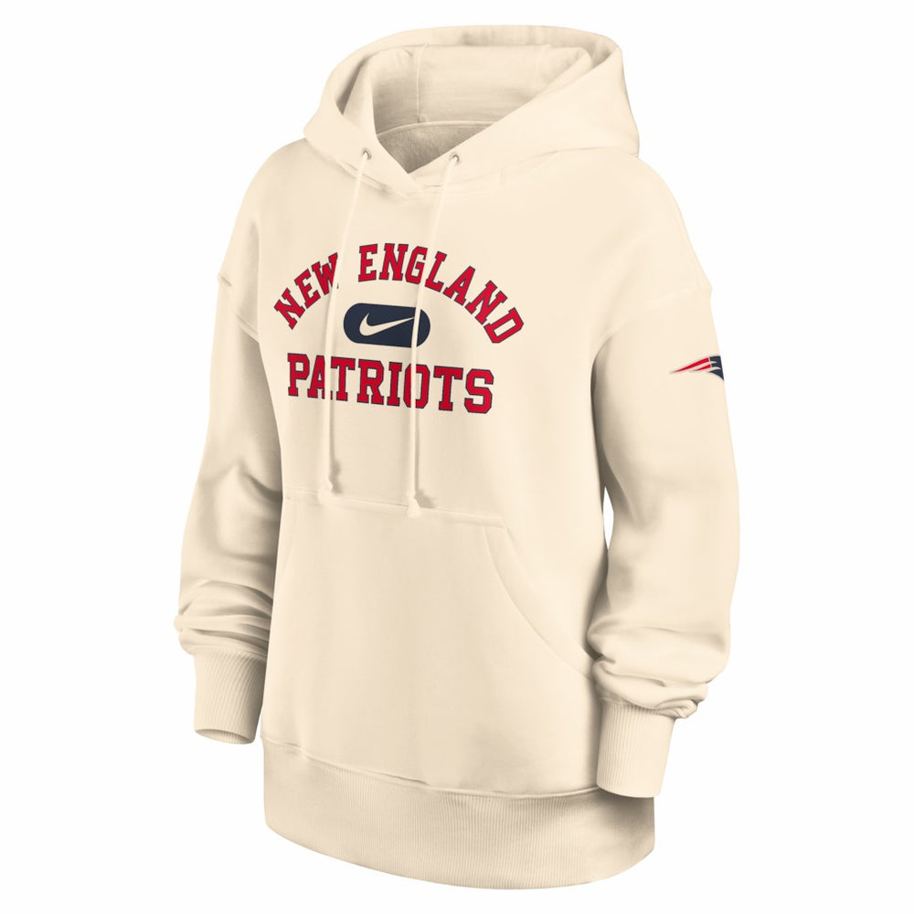 New England Patriots Women's Oversized Legacy Phoenix Hoodie Natural - Nike