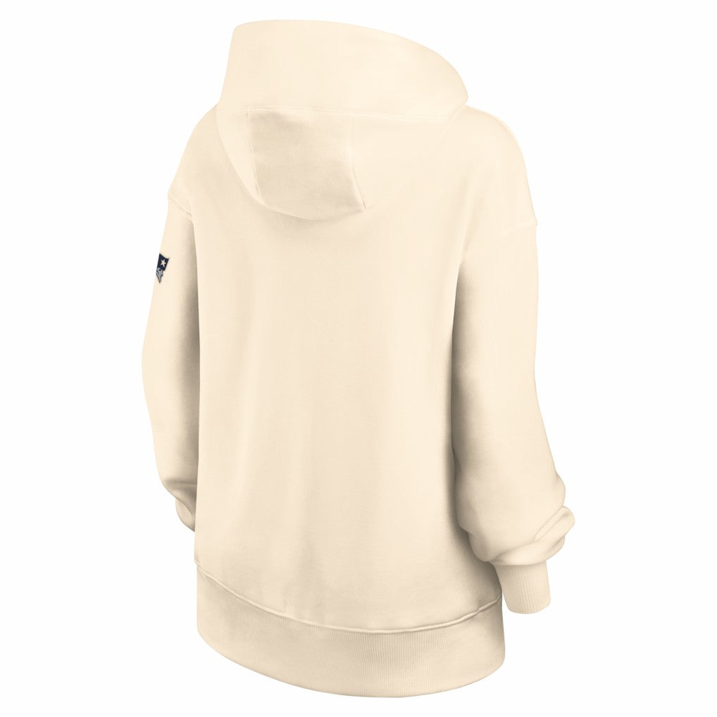 New England Patriots Women's Oversized Legacy Phoenix Hoodie Natural - Nike