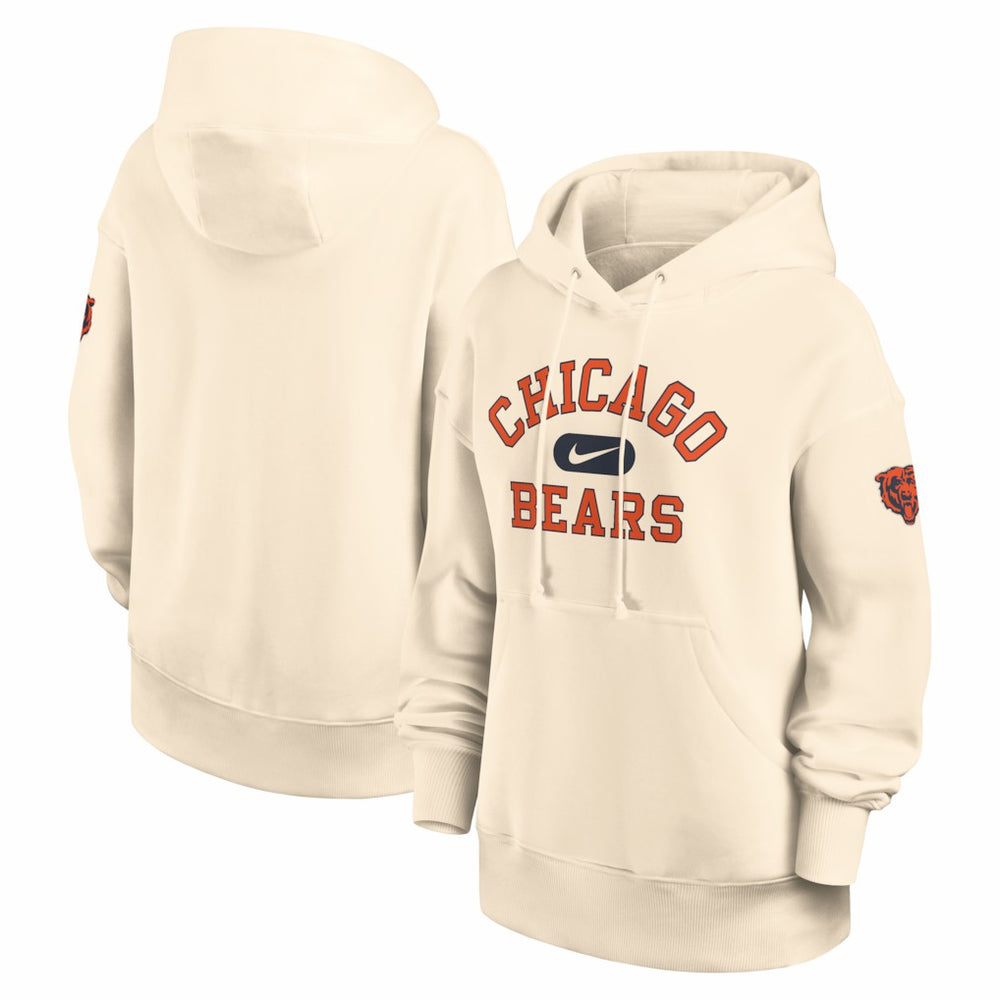 Chicago Bears Women's Oversized Legacy Phoenix Hoodie Natural - Nike