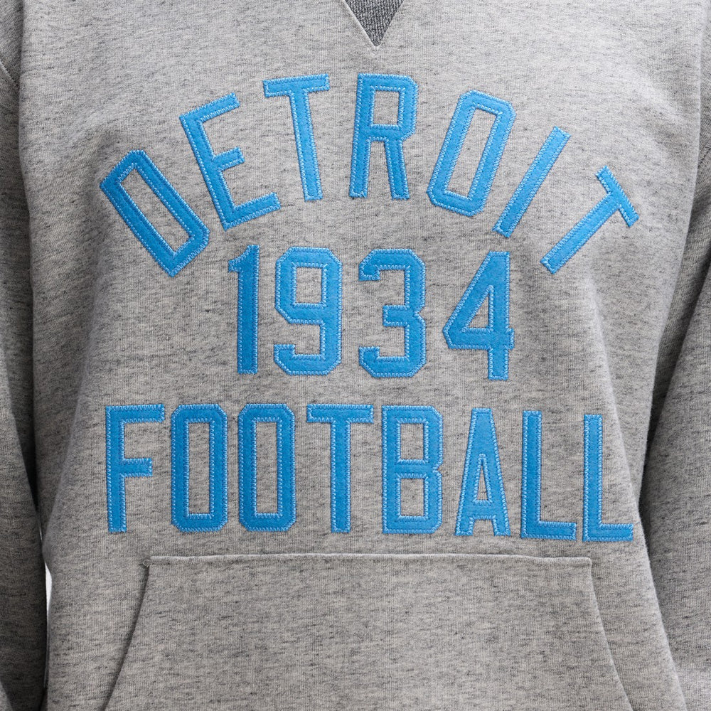 Detroit Lions IconicFleece Pocket Sweatshirt Heather Gray - Fanatics