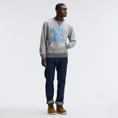Detroit Lions IconicFleece Pocket Sweatshirt Heather Gray - Fanatics