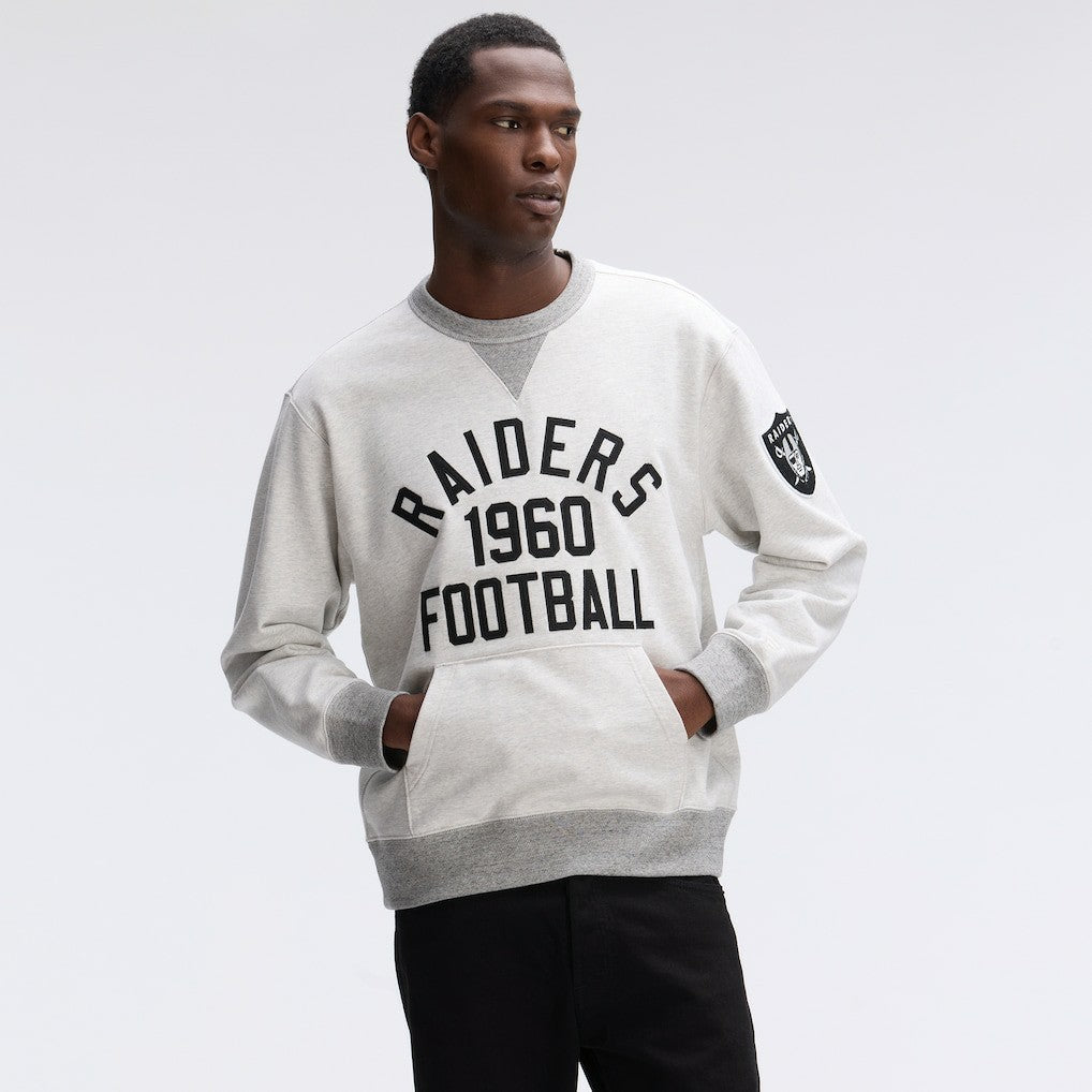 Las Vegas Raiders IconicFleece Pocket Sweatshirt Heather Gray - Fanatics