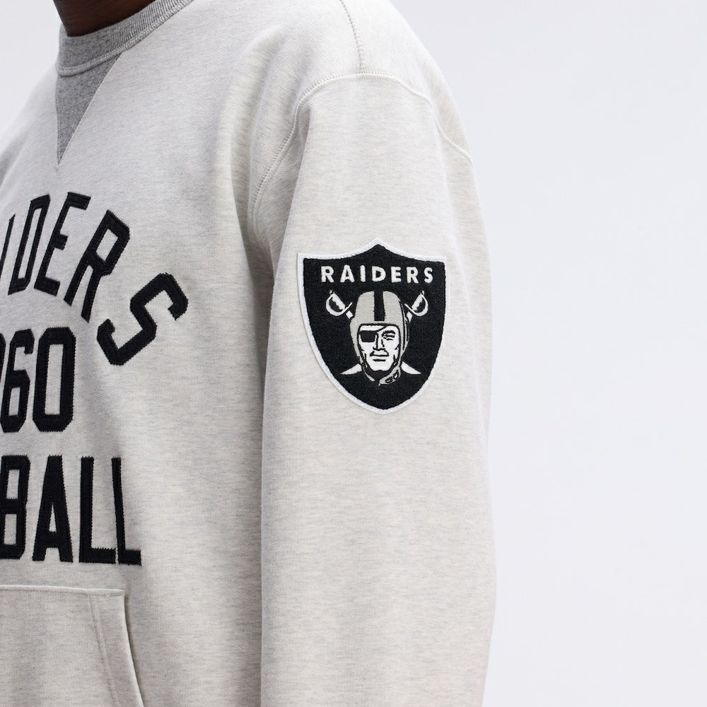 Las Vegas Raiders IconicFleece Pocket Sweatshirt Heather Gray - Fanatics