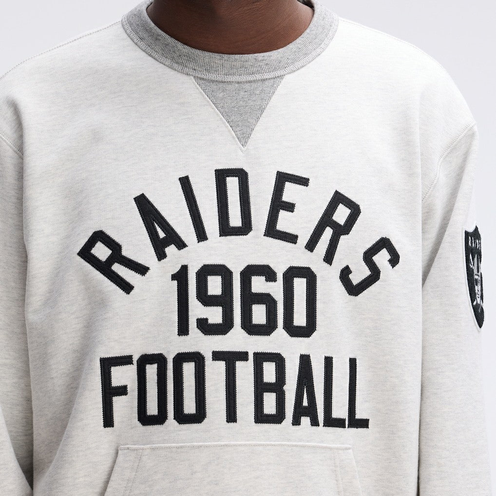 Las Vegas Raiders IconicFleece Pocket Sweatshirt Heather Gray - Fanatics