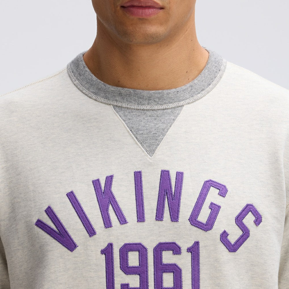 Minnesota Vikings IconicFleece Pocket Sweatshirt Oatmeal - Fanatics