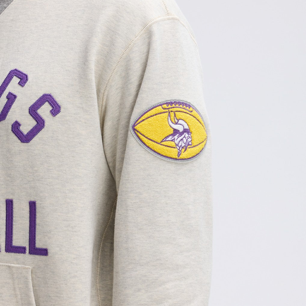 Minnesota Vikings IconicFleece Pocket Sweatshirt Oatmeal - Fanatics