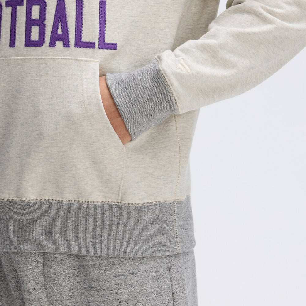 Minnesota Vikings IconicFleece Pocket Sweatshirt Oatmeal - Fanatics