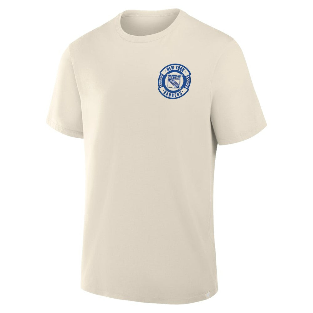 New York Rangers Fanatics Team Culture T-Shirt Cream